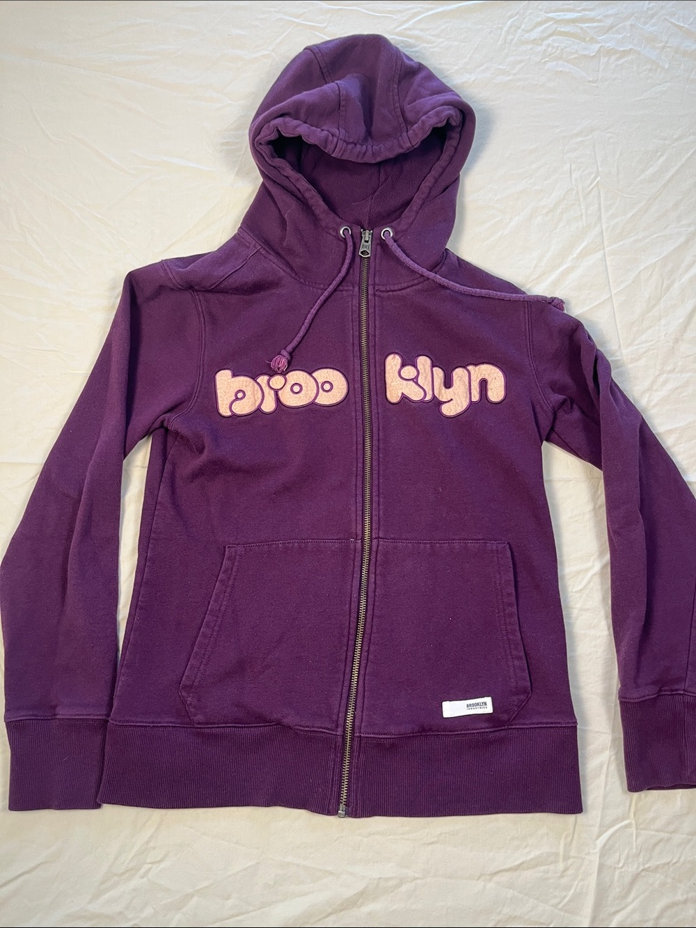 Women’s Full-Zip Hoodie Sweatshirt Y2K Brooklyn Industries